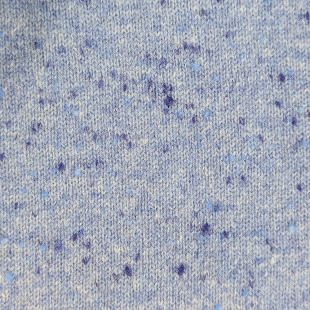 Lands' End Women's Light Blue Speckled Cashmere Turtleneck Sweater Soft Luxury S - Picture 10 of 11